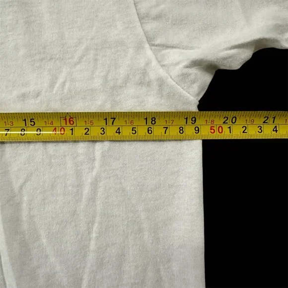 Vintage 1980s Special Olympics T Shirt Large Screen Stars USA Blue Yellow Angels - Picture 7 of 11